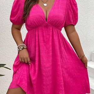 High waisted Deep V neck Backless knot